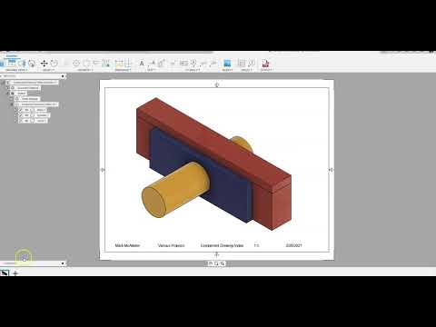PLTW IED - Activity 2.2.6 - How To Create Drawings In A Top Down Assembly In Fusion 360 - Method 2
