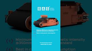 BAS® EMBS-C serie electromagnetic metal separator separates alloy balls / Building chemicals app.