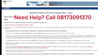 How to Book German visa Appointment in Nigeria - Get early Appoinment