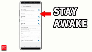 How to stop screen turning off while calling on Samsung