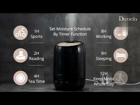 Deroma Deerma M800 / M900 Digital LED Display Air Humidifier (Black Pearl)