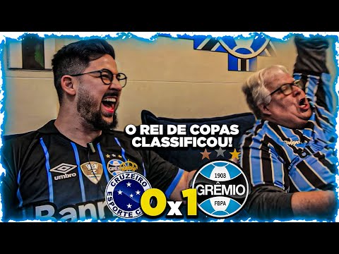 REACT  - CRUZEIRO 0 x 1 GRÊMIO -  CLASSIFICAÇÃO DO VERDADEIRO REI DE COPAS NA COPA DO BRASIL!