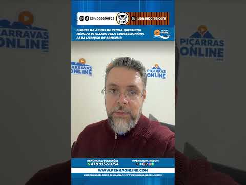 Cliente da Águas de Penha questiona método utilizado pela concessionária para medição de consumo