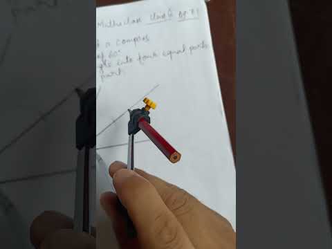 How to divide an angle into equal parts?