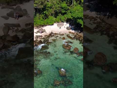 Um dos vários cantinhos paradisíacos de Ubatuba, no litoral norte de SP! #ubatuba #drone #travel
