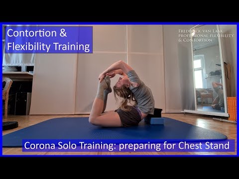 Contortion Training by Flexyart 167: preparing Cheststand - Also for Yoga, Poledance, Ballet, Dance
