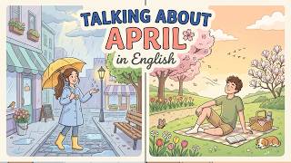 Talking About April in English | Easy English Podcast for Beginners 🌸