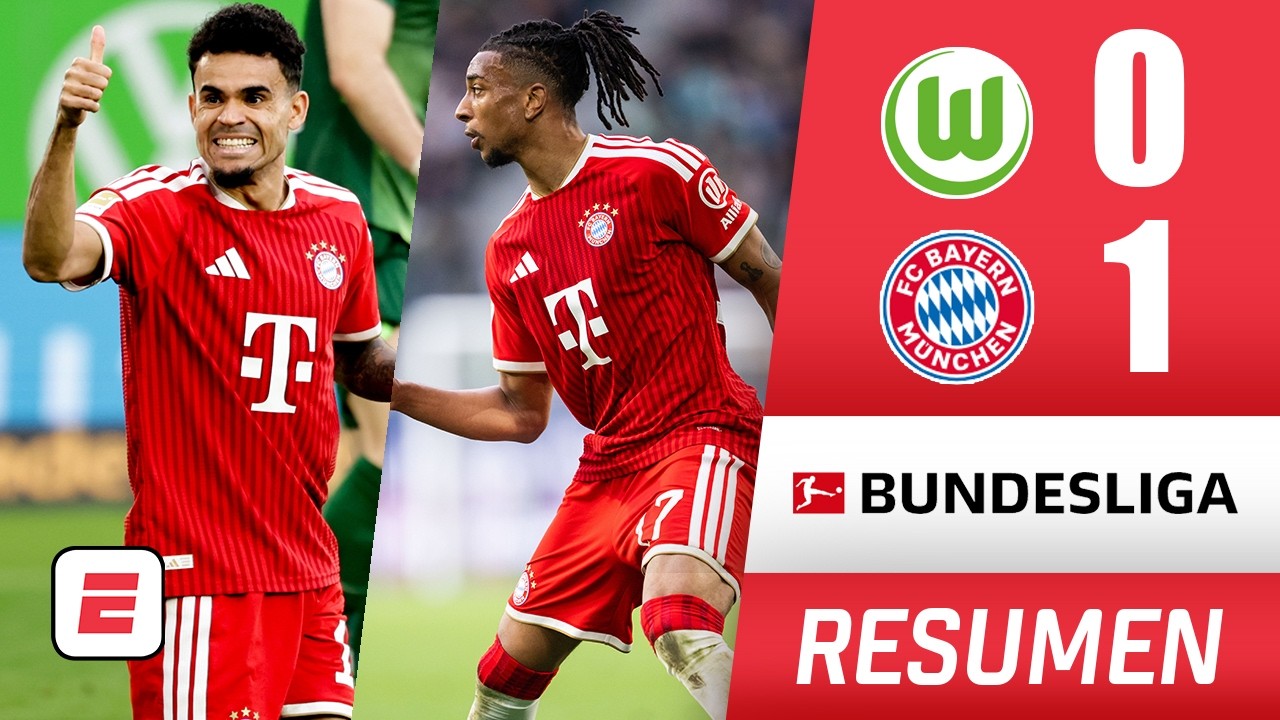 GANÓ EL CAMPEÓN Bayern Munich de Luis Díaz le ganó 1-0 al Wolfsburgo con gol de OLISE | Bundesliga