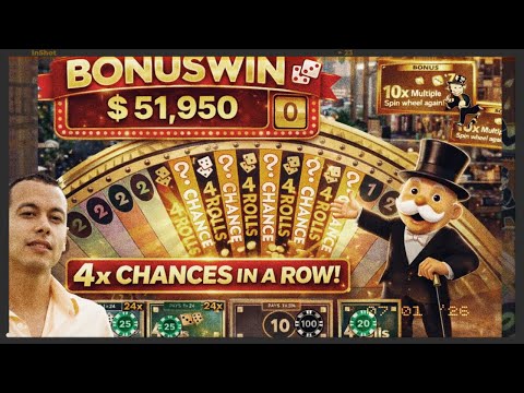 Monopoly Live Only Back To Back Chance | 100X 4 Rolls | Triple Chance