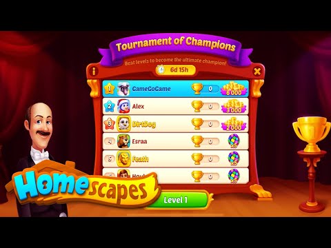 Homescapes Tournament of Champions Cup 1 After Level 9970 HD Walkthrough | 3 - match game Android