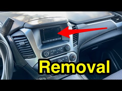 HOW TO: remove factory radio/stereo infotainment screen (2015 - 2020 Tahoe, Suburban, Yukon)