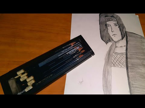 Anime Fighting character Drawing || Timelapse #shorts