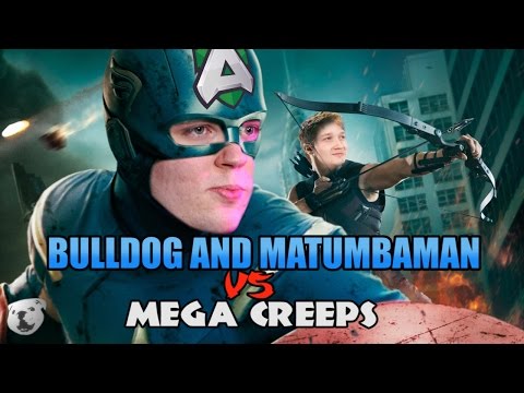 9K MMR And TI3 Winner Fight Against Mega Creeps