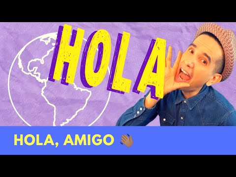 Hola, Amigo - 123 Andrés 👋 - Canción para saludar - EASY SPANISH SONG