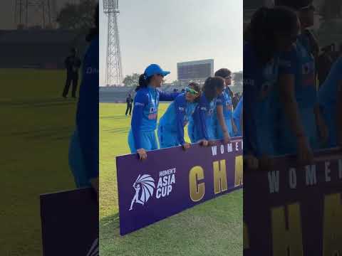 ACC | Women’s Asia Cup | The Champions - Team India collect the trophy