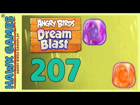 Angry Birds Dream Blast Level 207 - Walkthrough, No Boosters