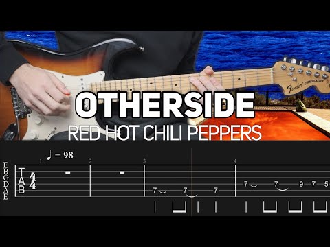 Red Hot Chili Peppers - Otherside (Guitar lesson with TAB) + Slane Castle Solo