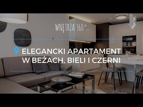 Apartament w beżach, bieli i czerni #projektwnętrz #architekt