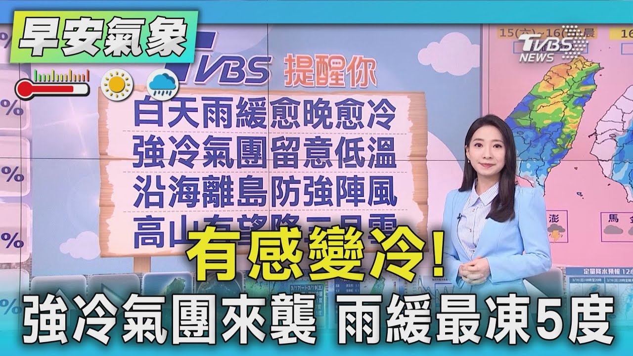 天氣/有感變冷!強冷氣團來襲 雨緩最凍5度