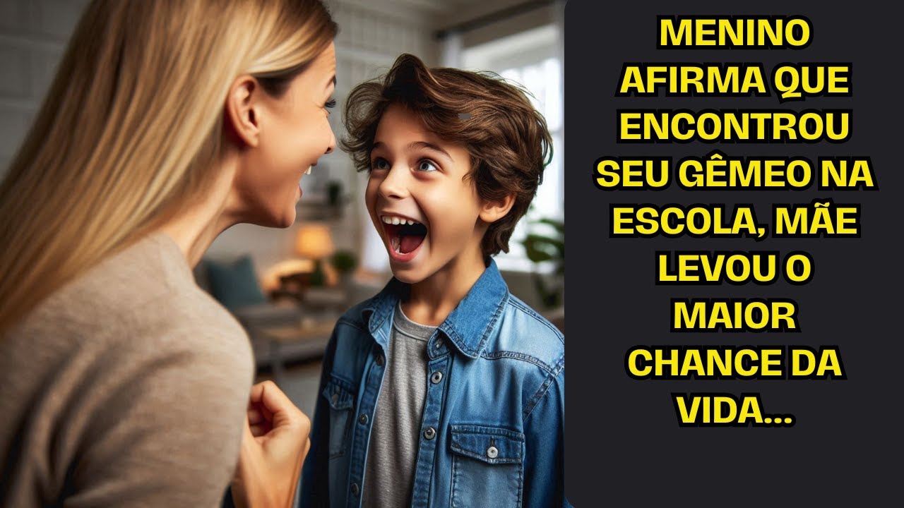 Menino afirma que encontrou seu gêmeo na escola, mãe levou o maior chance da vida...