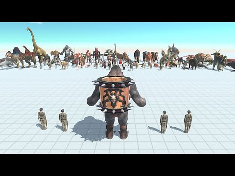 GORO WITH 4 COMMANDO BO VS FACTION - Animal Revolt Battle Simulator
