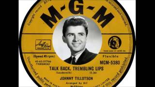 Johnny Tillotson - Talk Back Trembling Lips (1963)