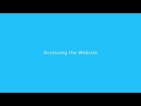 Accessing the Website