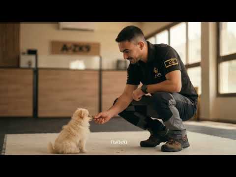 פרסומת AI למאלף כלבים a-zk9
