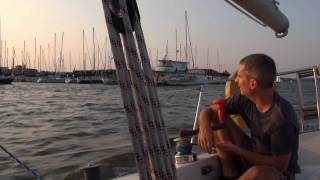 preview picture of video 'Racing Libra-  Sailing on the West River of the Chesapeake Bay Galesville, Maryland'