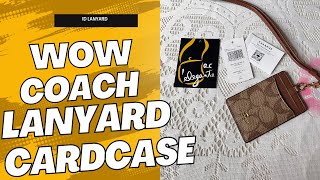 Coach ID Lanyard khaki Saddle 2