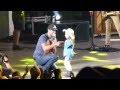 LUKE BRYAN and his newest star.PNC 08-24-13.
