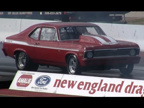 Pro Comp Foot Brake 1969 Nova Drag Race vs Chevelle, Ron Childs Yenko SC 10.04 @ 134 mph 10/21/12