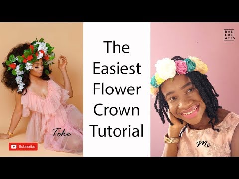 The Easiest Flower Crown Tutorial / Raecreates