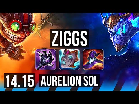ZIGGS vs AURELION SOL (MID) | 9k comeback, 78k DMG, Dominating | EUNE Master | 14.15
