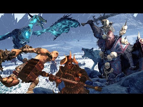 Totalwar Warhammer: MONSTER HUNT - Very Hard ► Wulfrik VS Blorgar the Mad Titan