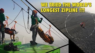THE WORLD'S LONGEST ZIPLINE IN JEBEL JAIS RAK UAE | We Tried It and It Was Amazing!!!