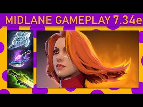 ⭐Lina 20+ Kills! Mid Gameplay - Dota 2 Top MMR