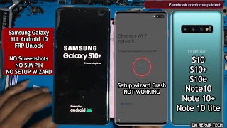 All SAMSUNG FRP Bypass S10/S10+/S9/S9+ Android 10 Google Lock Remove NO SETUP WIZARD - NO SCREENSHOT
