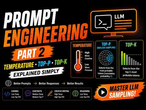 Prompt Engineering Part 2 | Temperature, Top-P & Top-K Explained Simply