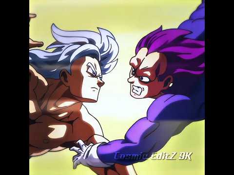Mui Goku Fights Ultra Ego Vegeta ☠️🥶 #dbz #dbs #dragonball #goku #anime #edit #trending #shorts