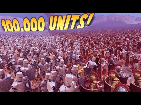 MASSIVE 100,000 UNIT BATTLE! ~ Realistic TABS Game ~ Ultimate Epic Battle Simulator Gameplay Preview