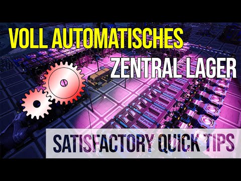 SATISFACTORY QUICK TIPS: VOLLAUTOMATISCHES Zentral Lager mit SORTIEREN und SCHREDDERN!