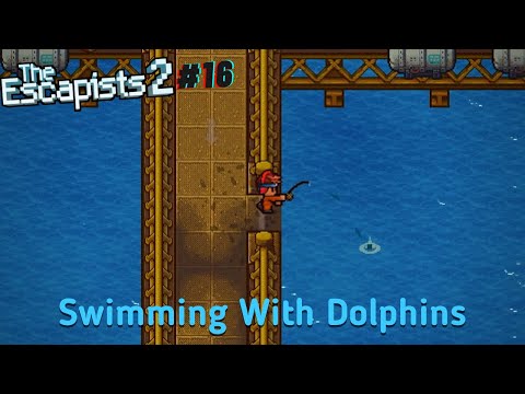 Unnecessary Patience Test. The Escapists 2 #16 H.M.P Offshore Swimming With Dolphins