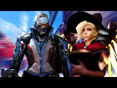 Making Soldier76 A Real Hero ! + Unkillable 0 Deaths Mercy ! 😎 #overwatch2 #mercy #soldier76