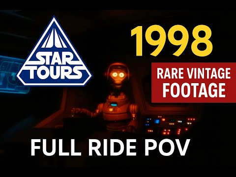 Star Tours Disneyland Paris 1998 | Full Ride POV – Rare Vintage Footage
