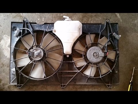 2003-2007 Accord Radiator/Condenser Fan Assembly Removal and Install (2.4L 4 cyl)