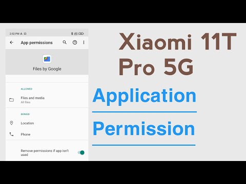 Xiaomi 11T Pro 5G Application Permission Allow And Deny