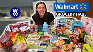 HUGE Healthy WALMART Grocery Haul | WeightWatchers Points | Healthy Meal Ideas For Weight Loss