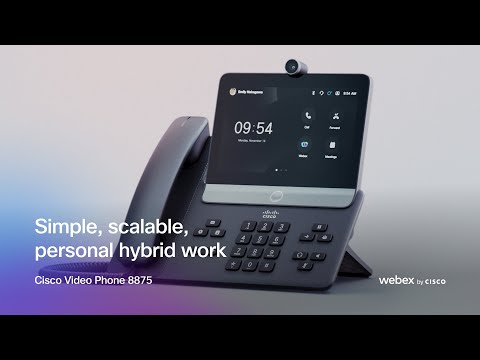 Optimal hybrid work with the Cisco Video Phone 8875