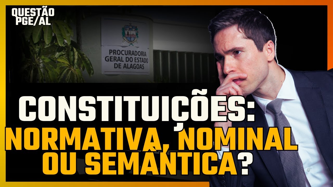 PGE Alagoas: Classificação das Constituições – Entenda a Teoria de Karl Lowenstein!